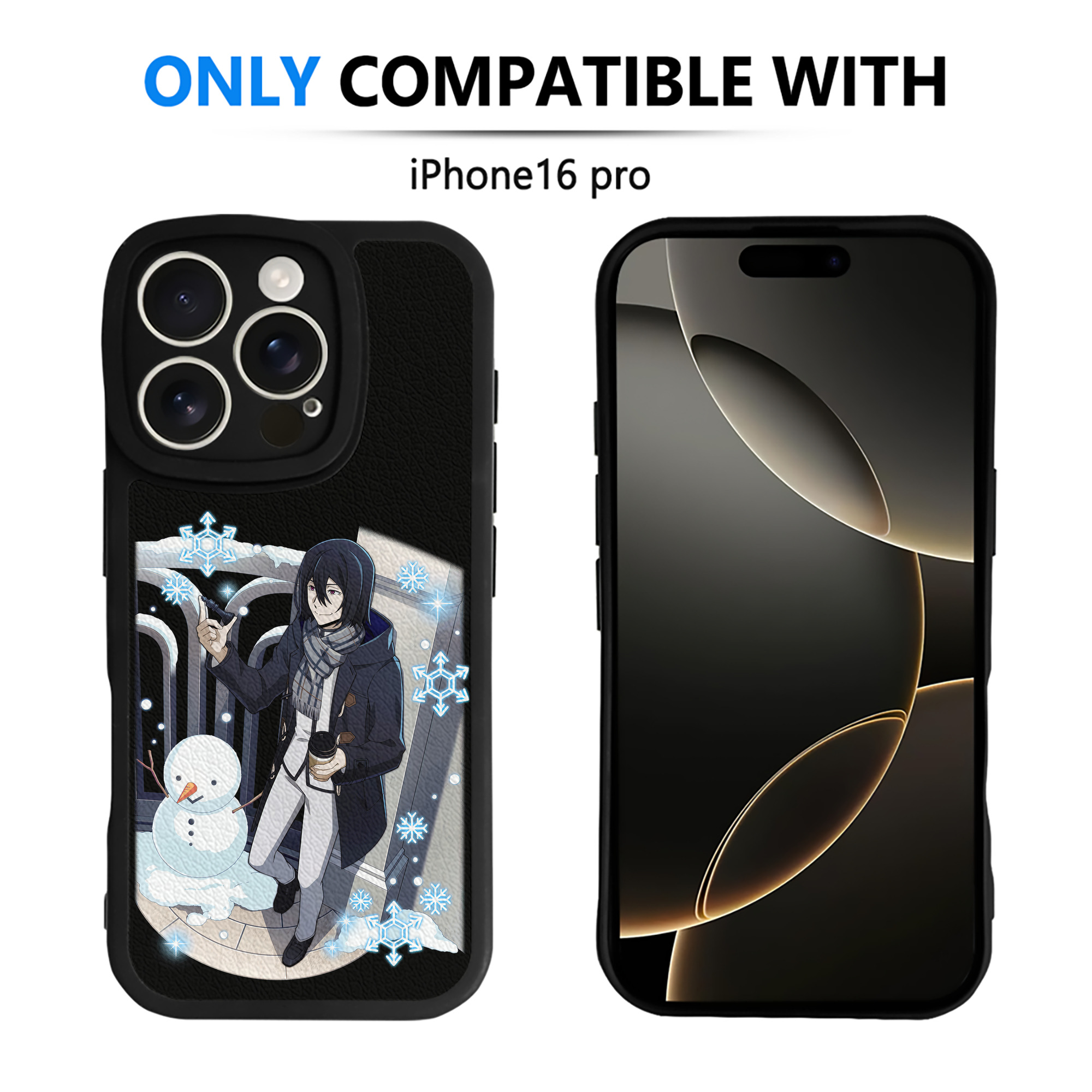（画像用） 文豪ストレイドッグス Bungo Stray Dogs 【iPhone 16シリーズ対応】シリコンスマホケース（レザー調） 材質：シリコン